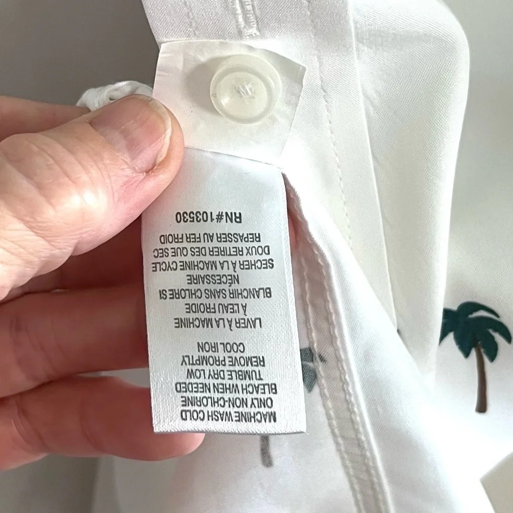 🌴Age of Wisdom,PalmTree Button-Up, Excellent Condition,Vacay Perfect,Size XXL - Picture 3 of 10